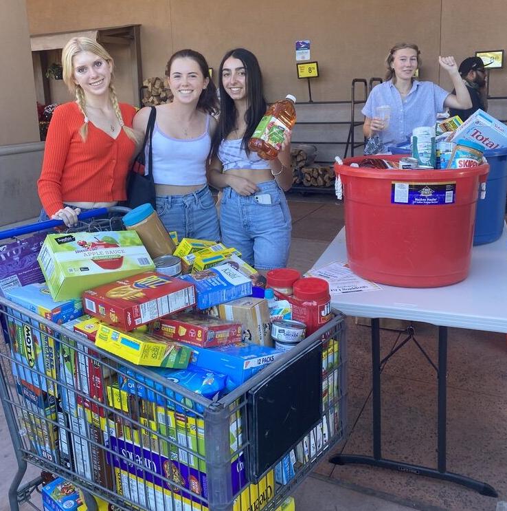Cate students collect 400 lbs of food in drive
