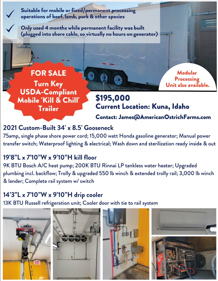 For Sale: Mobile Processing Trailer